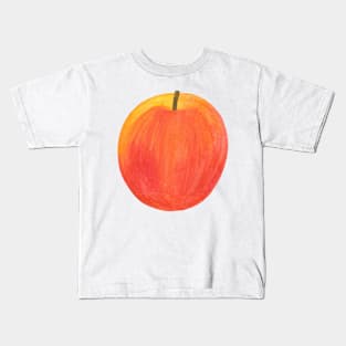 Red Apple ~ Watercolor painting & pattern Kids T-Shirt